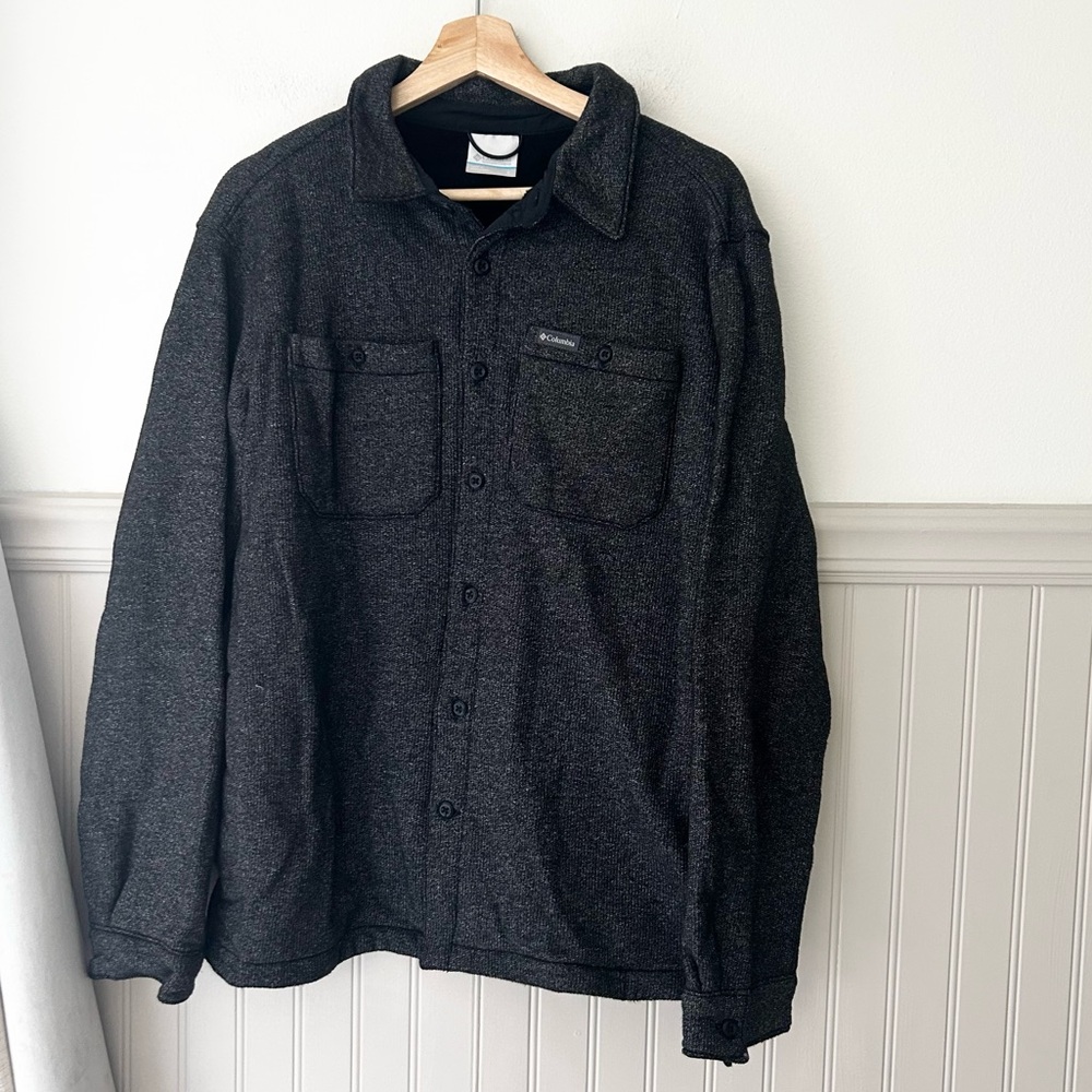 Columbia Men's Small Charcoal Shirt Jacket Shacket